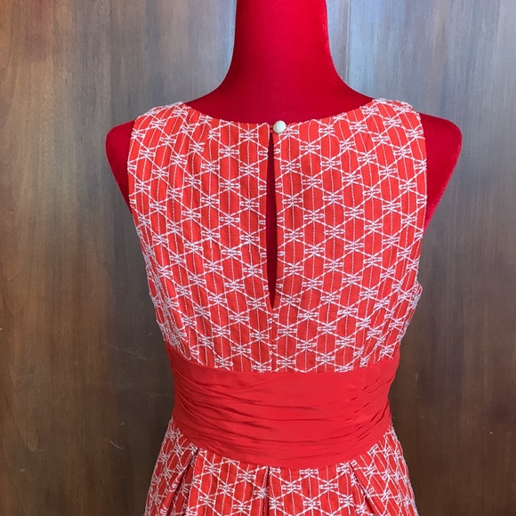 Tracy Reese Red Summer Frock with Embroidery - Picture 4 of 13